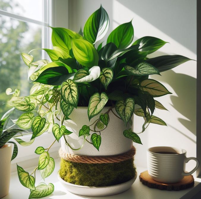 Planting Pothos and Philodendron in One Pot